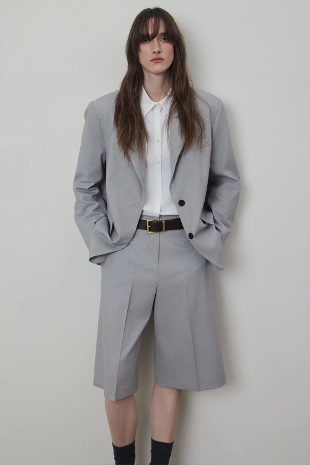 퀸스래빗 Modern Bermuda Half Trouser Slacks_Pants 상품 이미지 1