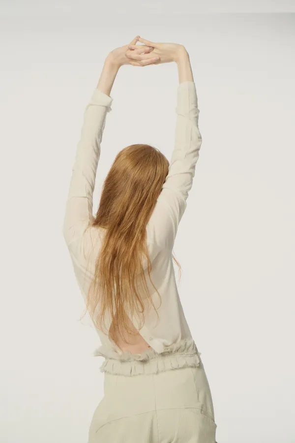 Apricot Two-Way Turtleneck T-Shirt white, apricot
