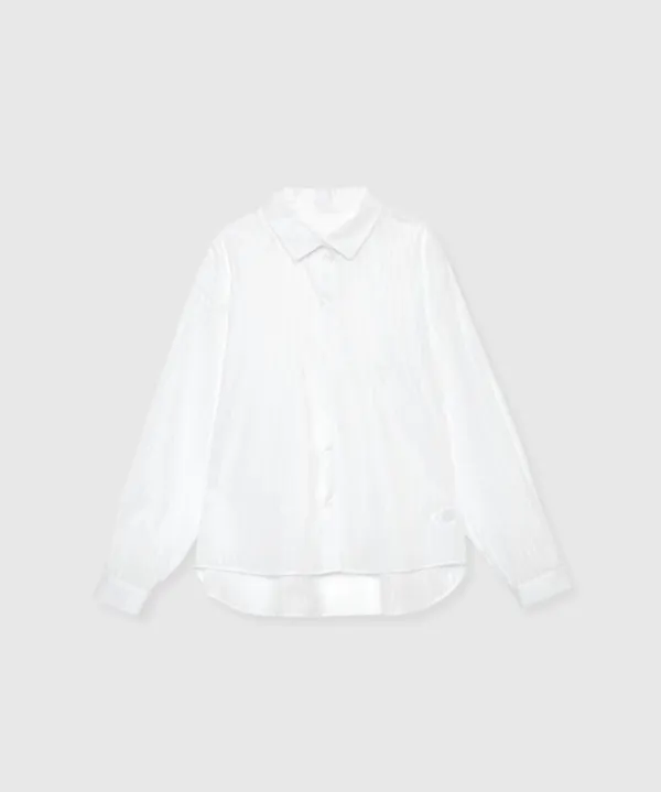 Veil stripe shirt (White)