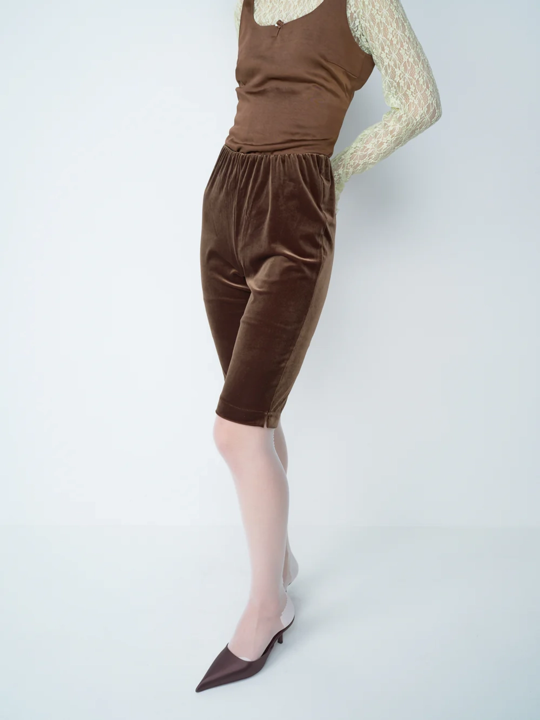 캐롤쇼페 VELOUR CAPRI PANTS 상품 이미지 2