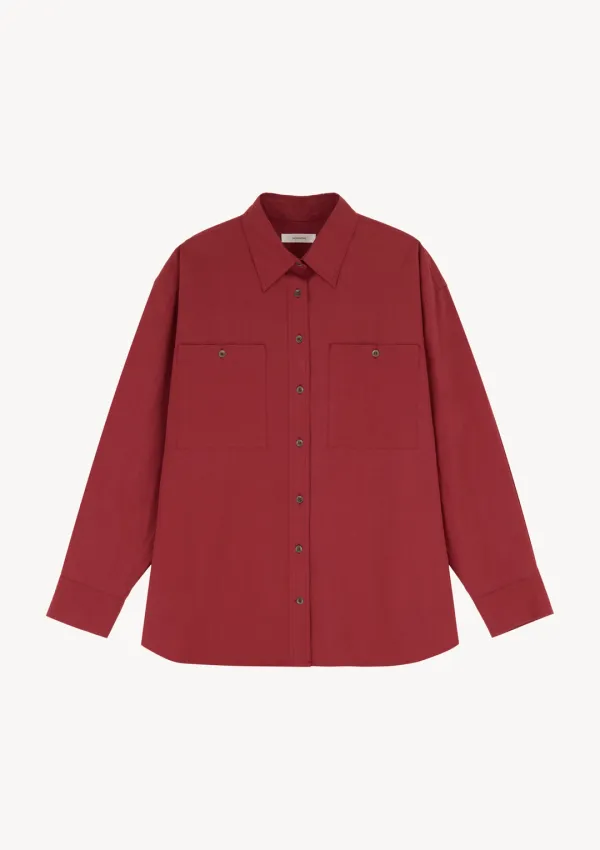 Camus Pocket Shirt in Red