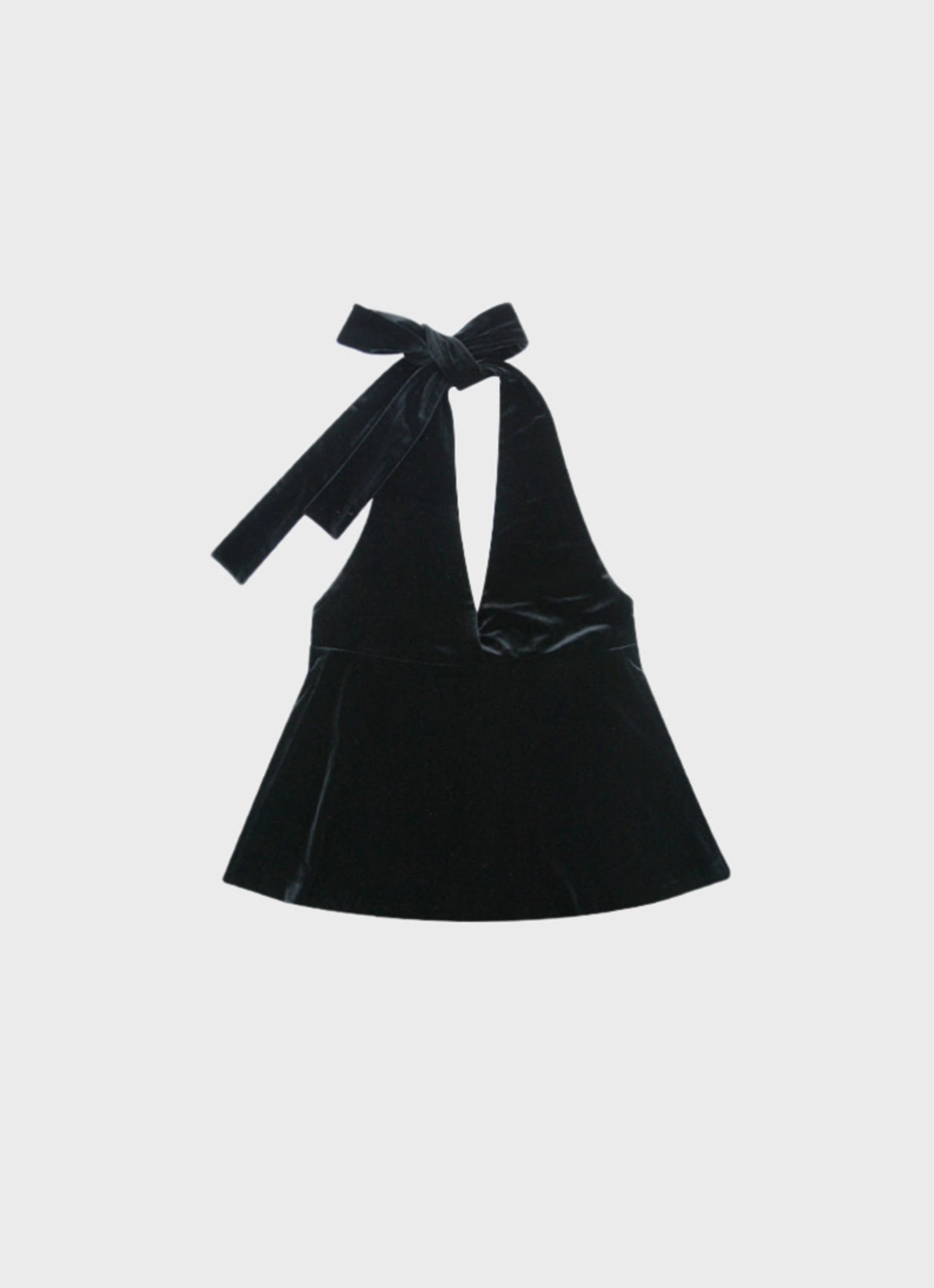 프레클 velvet flare halter neck top 상품 이미지 1