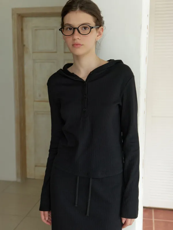 Joey hoodie t-shirt (black)