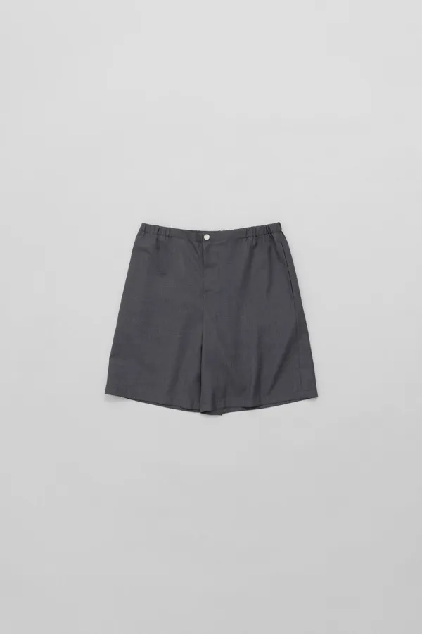 snap shorts (grey)
