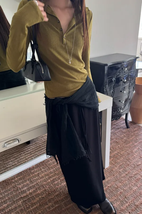 Len Collar Knit (olive)