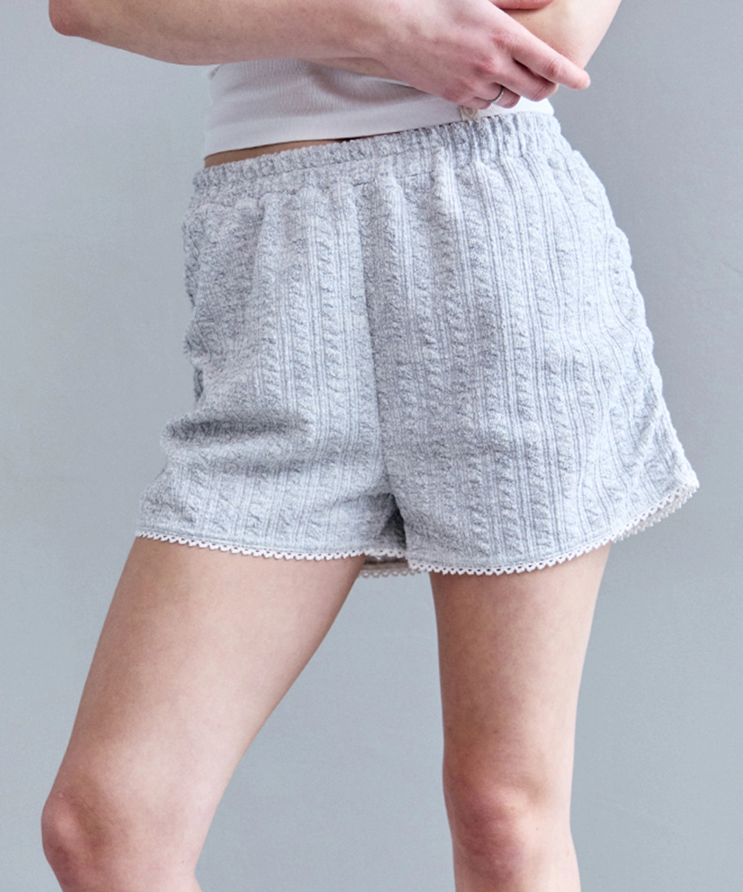 비터셀즈 Doze Knit Shorts-Grey 상품 이미지 2