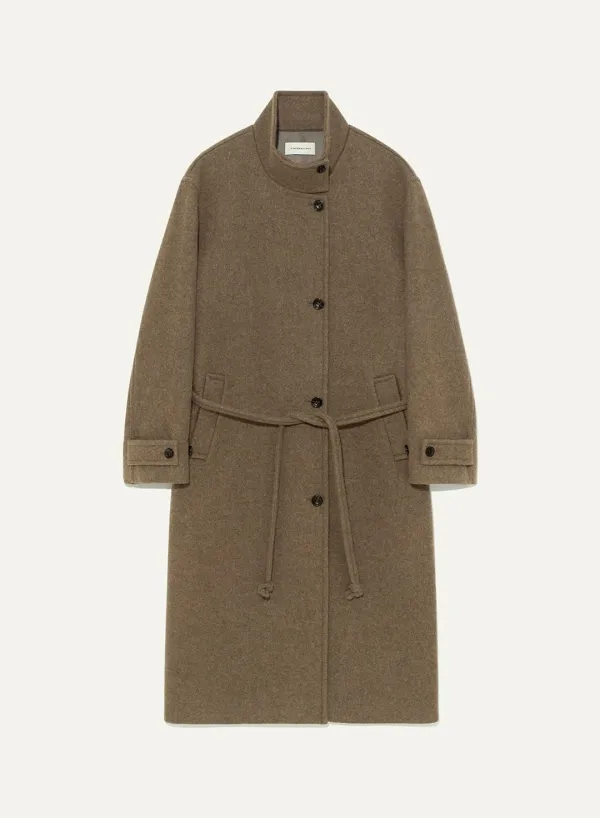 Naomi Coat in Camel Blended Sage