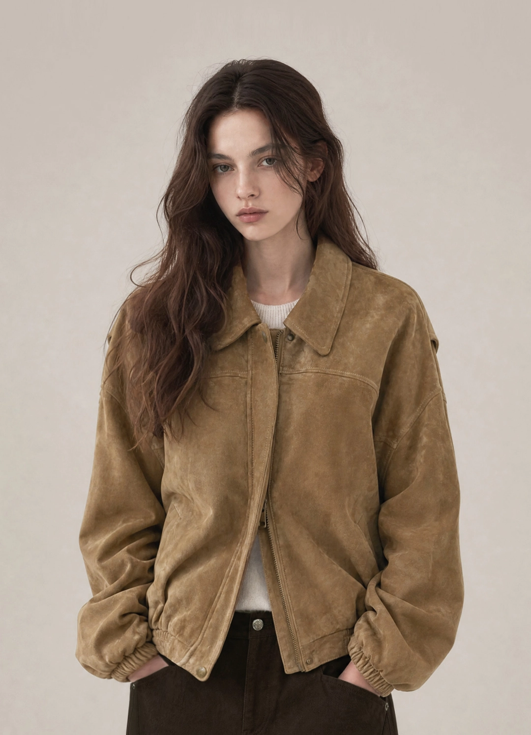 뮤제라 Brett Suede Bomber Jacket 상품 이미지 2