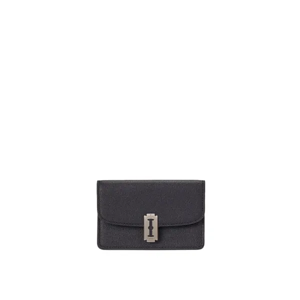 [아울렛] Occam Lune Double Flap Card Wallet (오캄 룬 더블 플랩 카드지갑) Black