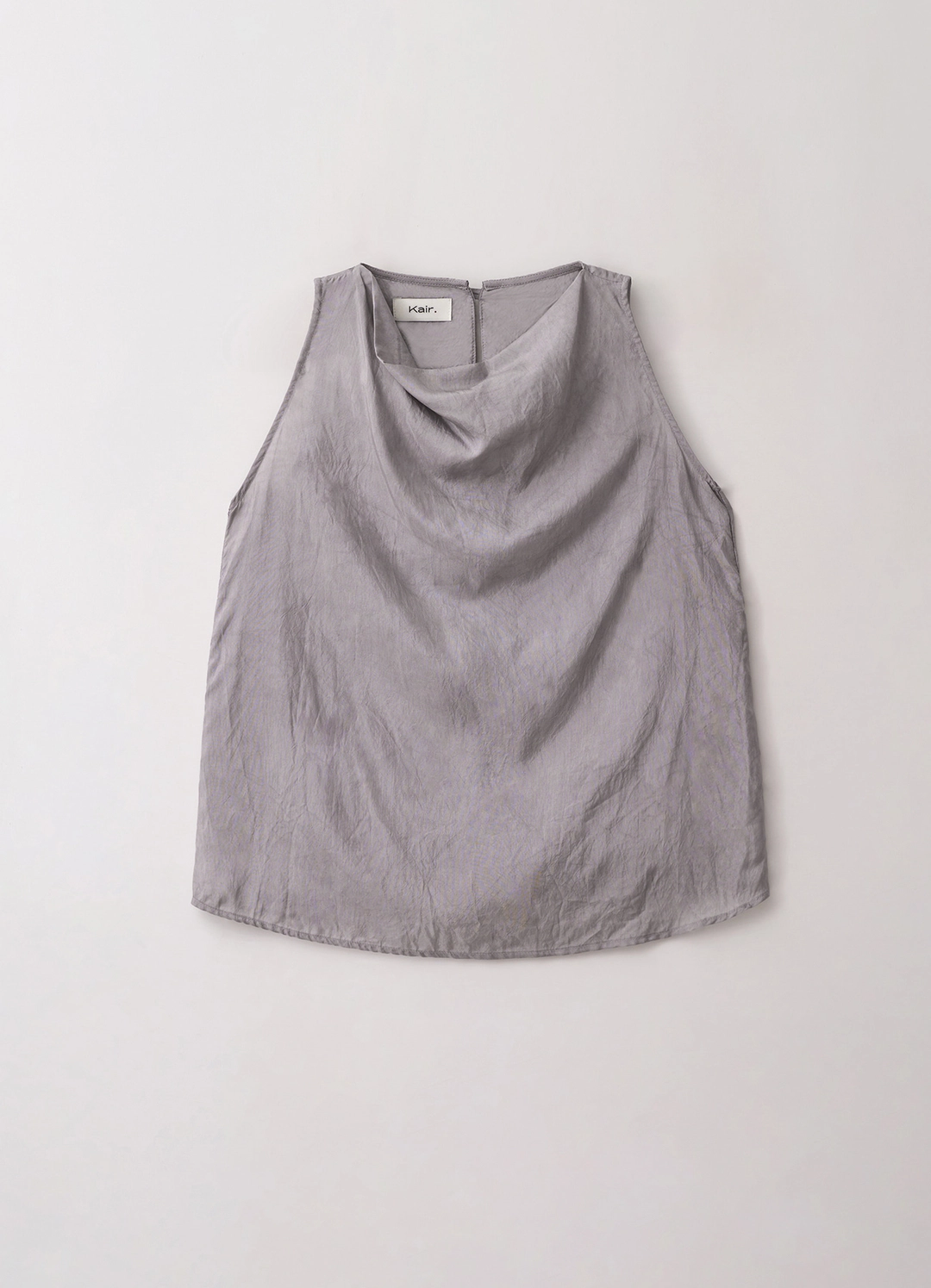 Natural Dyed Halter Blouse (Light Gray)