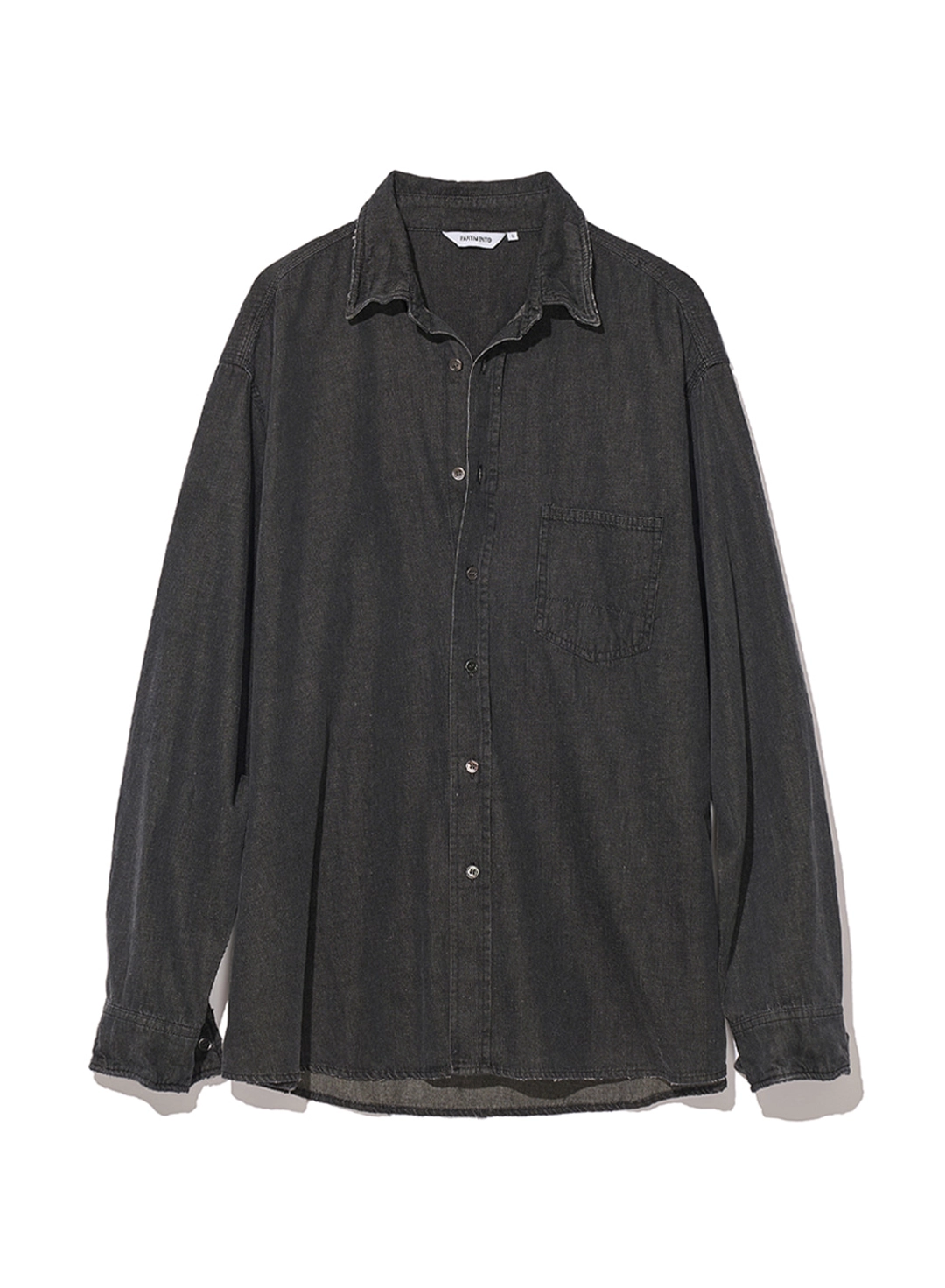 파르티멘토 Wire Linen Denim Shirts_Black 상품 이미지 1