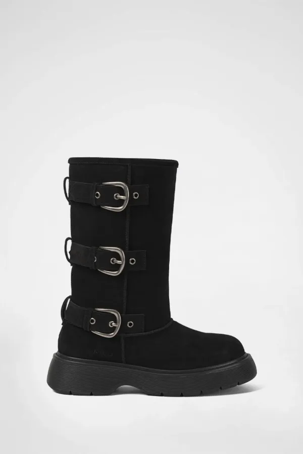 FORTREL FUR BOOTS / BLACK