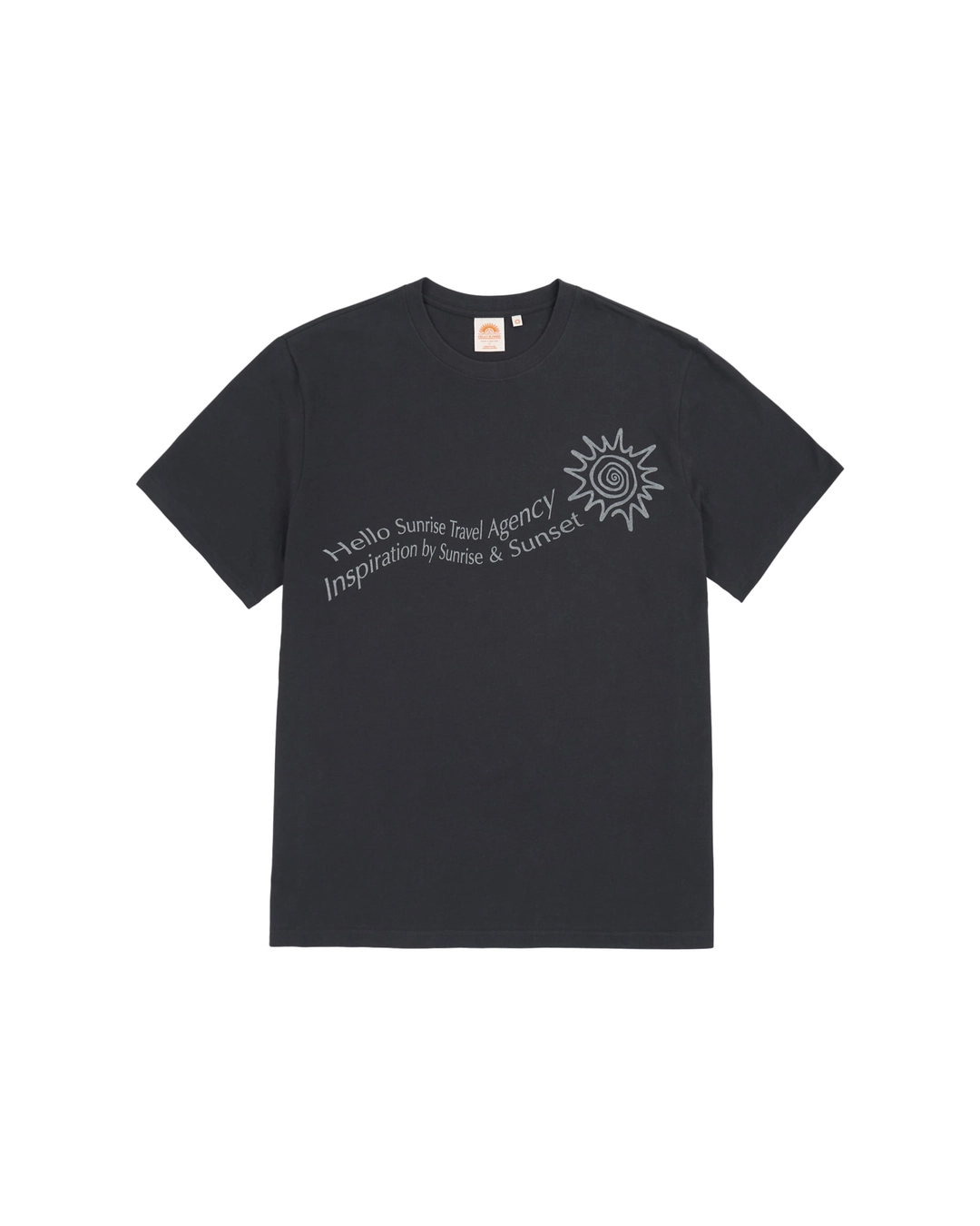 헬로선라이즈 HS Travel Agency Wave Logo Tee_Charcoal 상품 이미지 2