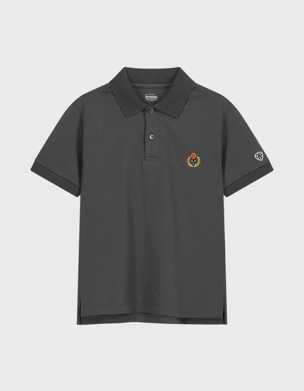 CREST PIQUE SHIRT (W) / Charcoal