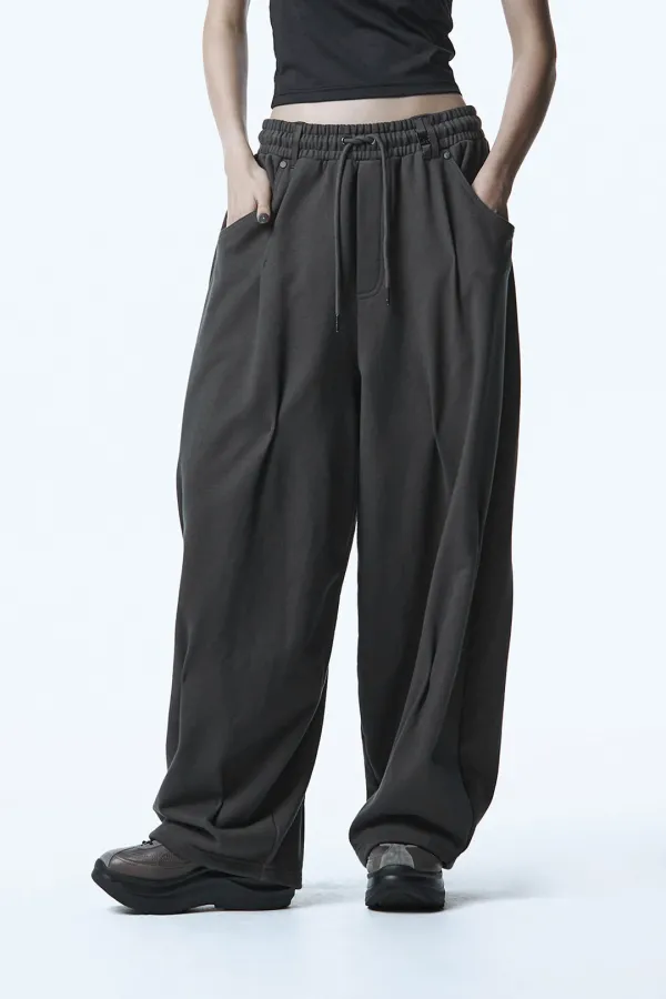 Bar-Tack Set-up Sweat Pants [ Charcoal ]