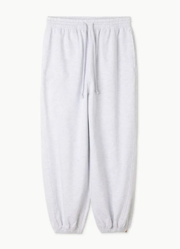 Diagonal jogger pants (Zurry ver.) (Unisex)_Melange Grey