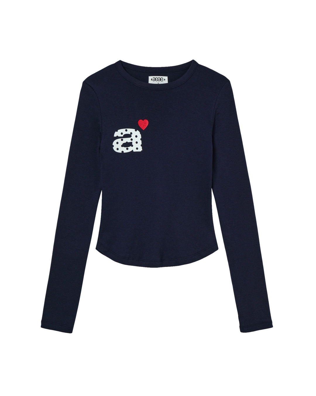 에이이에이이 DOT SMALL LETTER L/S [NAVY] 상품 이미지 3