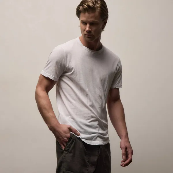 Clear Jersey Crew - White