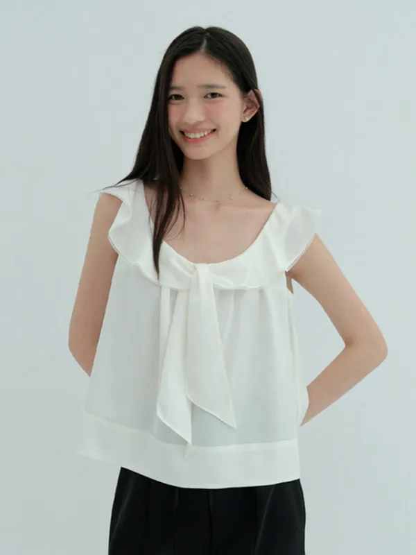 Soft Tie Blouse