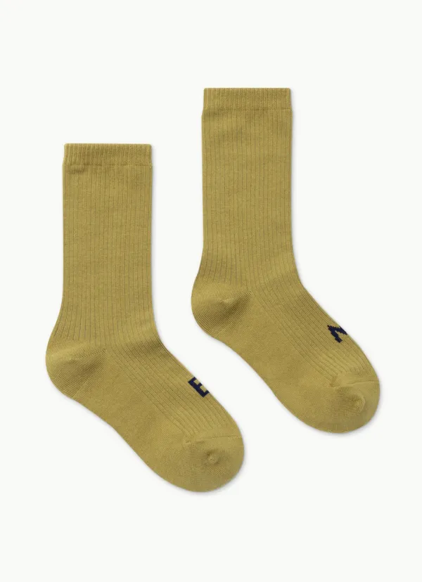 Rib ankle socks (Unisex)_Fennel Seed