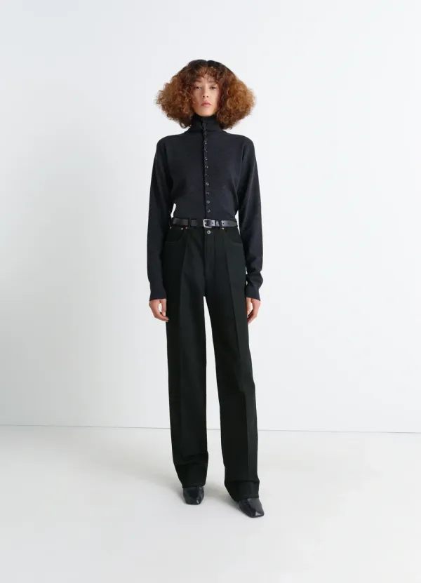 HIGH WAISTED STRAIGHT PANTS