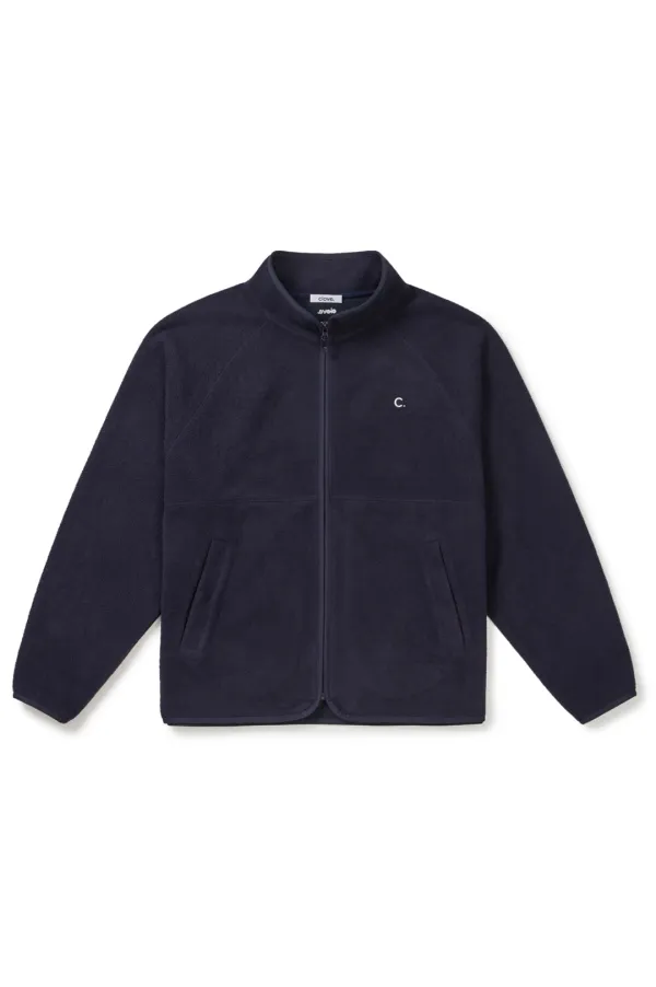 [25FW clove] High-Neck Fleece Jacket_Men (Navy)
