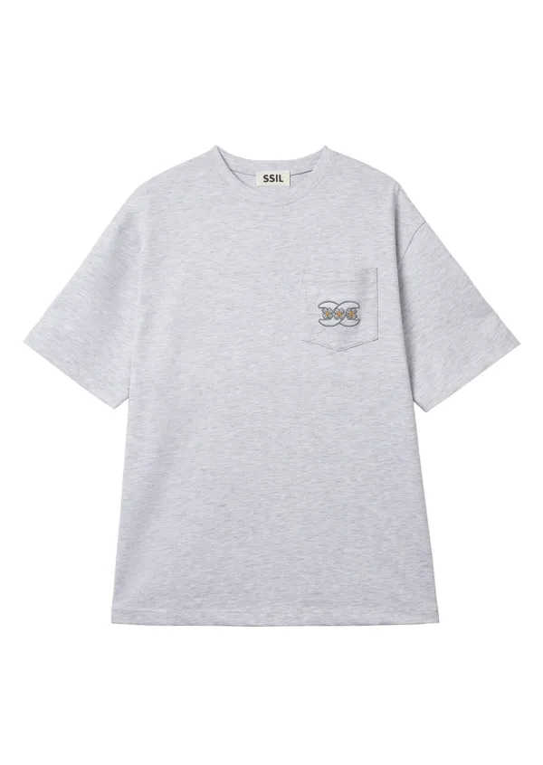 Clover Pocket T-Shirt_Melange
