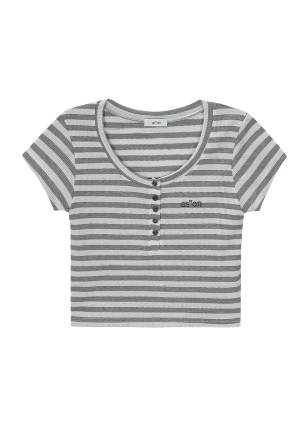 COBY TEE / STRIPE GRAY