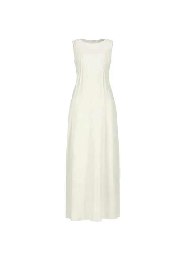 Pintuck Dress, Ivory