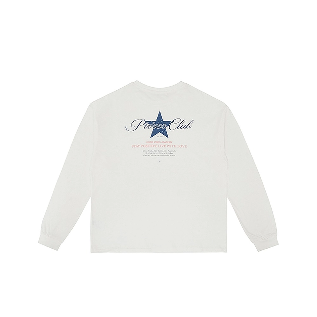 피브비 Star Graphic Long Sleeve T-shirt (cloud white) 상품 이미지 1