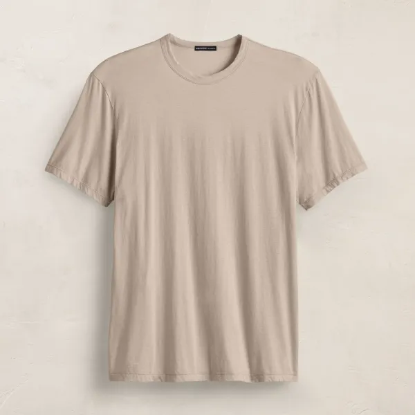 Luxe Lotus Jersey Tee - Overcast