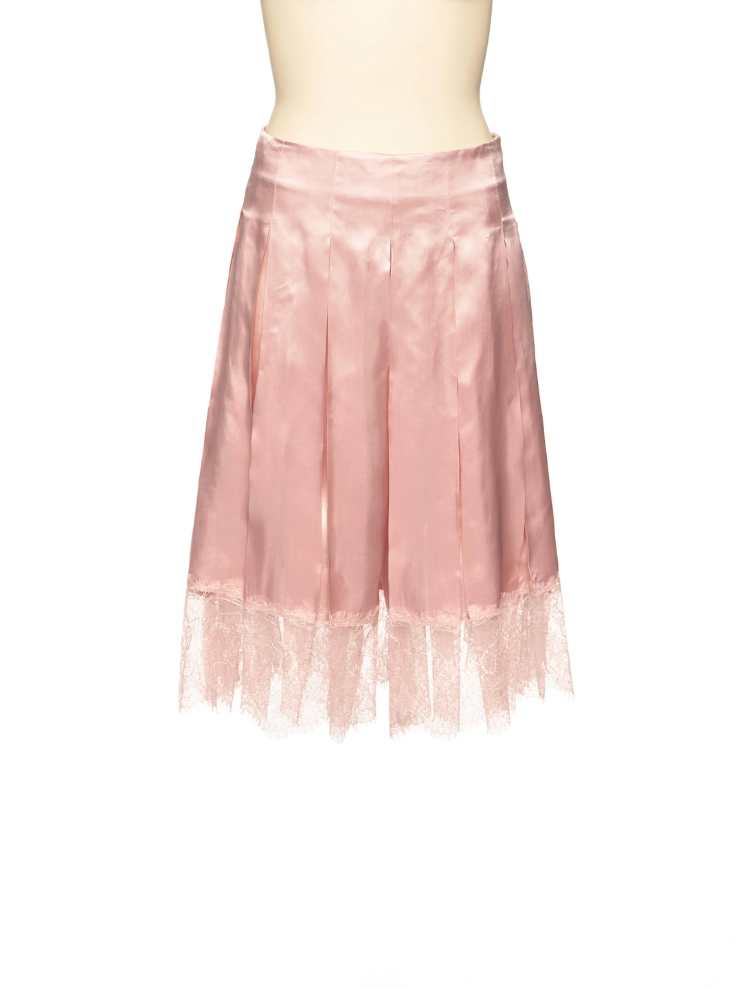 푸쉬버튼 PF26 PINK SATIN LACE BERMUDA PANTS 상품 이미지 2