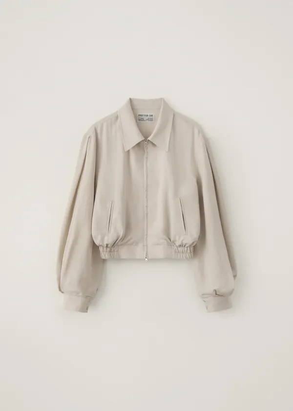 [2nd-reorder] Sum inverted airy blouson (veil cream)