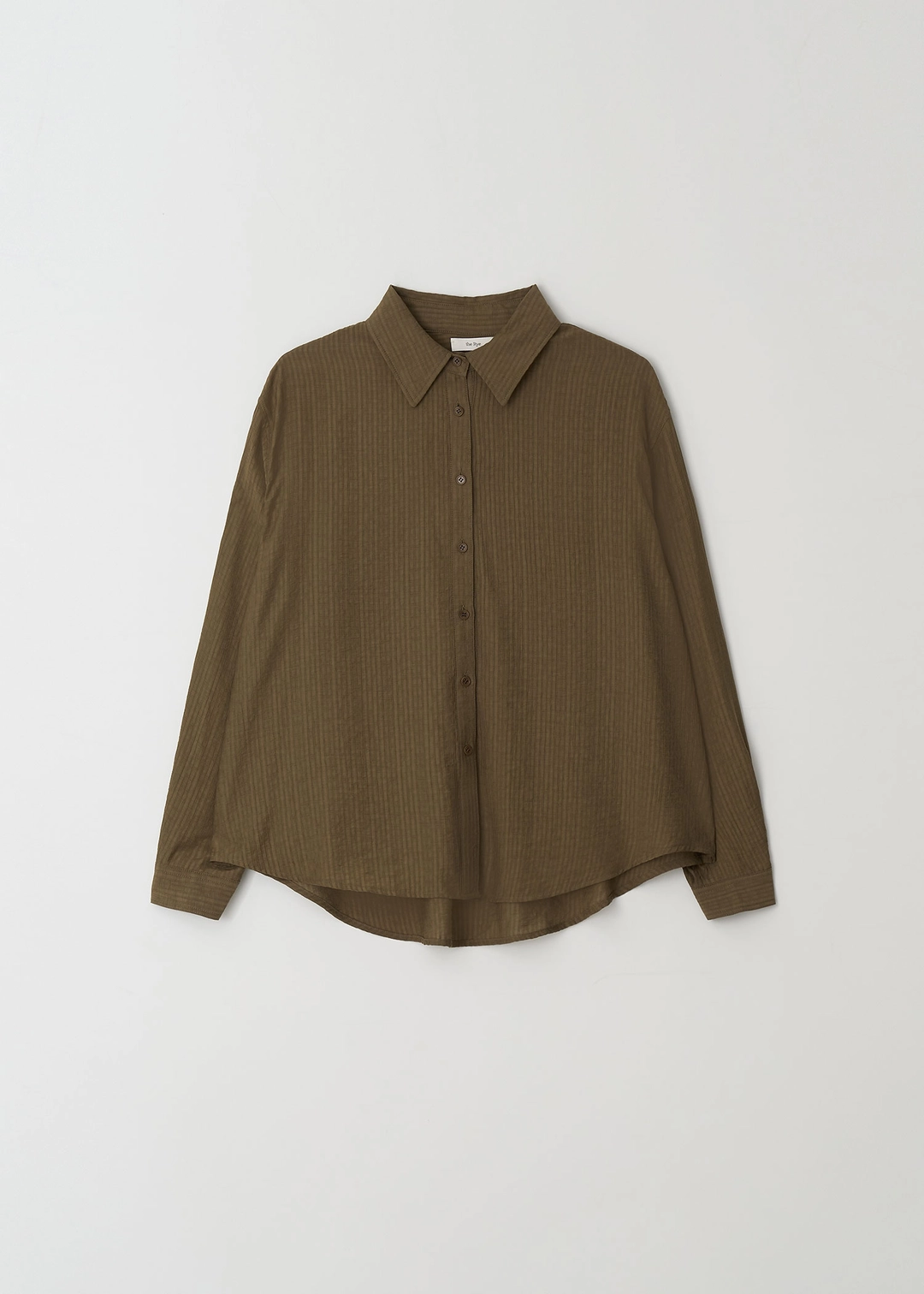 더라이 Wrinkle Button Wrap Shirts(Brown) 상품 이미지 3
