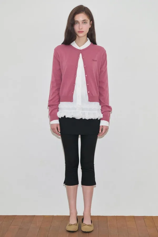 Sinoon Logo Cardigan (Rose)