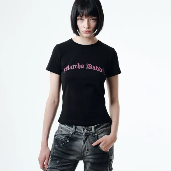 MATCHA BADDIE T (BLACK)