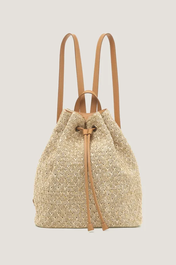 사우스비치 라탄 백팩 (Beige)