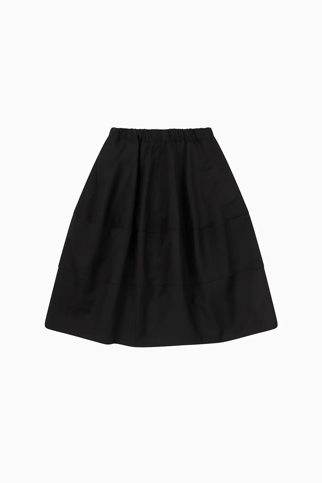 오헤시오 BALLOON BANDING MIDI SKIRT, BLACK 상품 이미지 3
