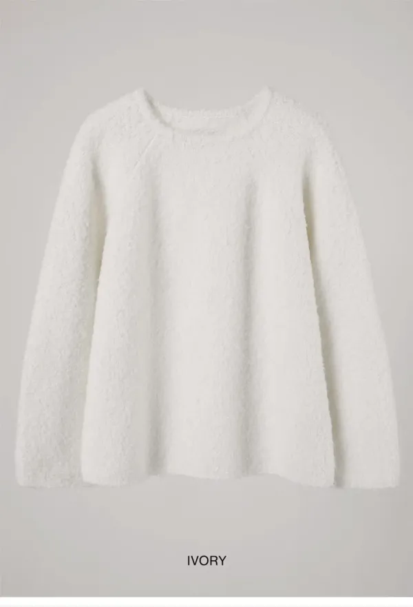 FURRY WOOL KNIT_IVORY