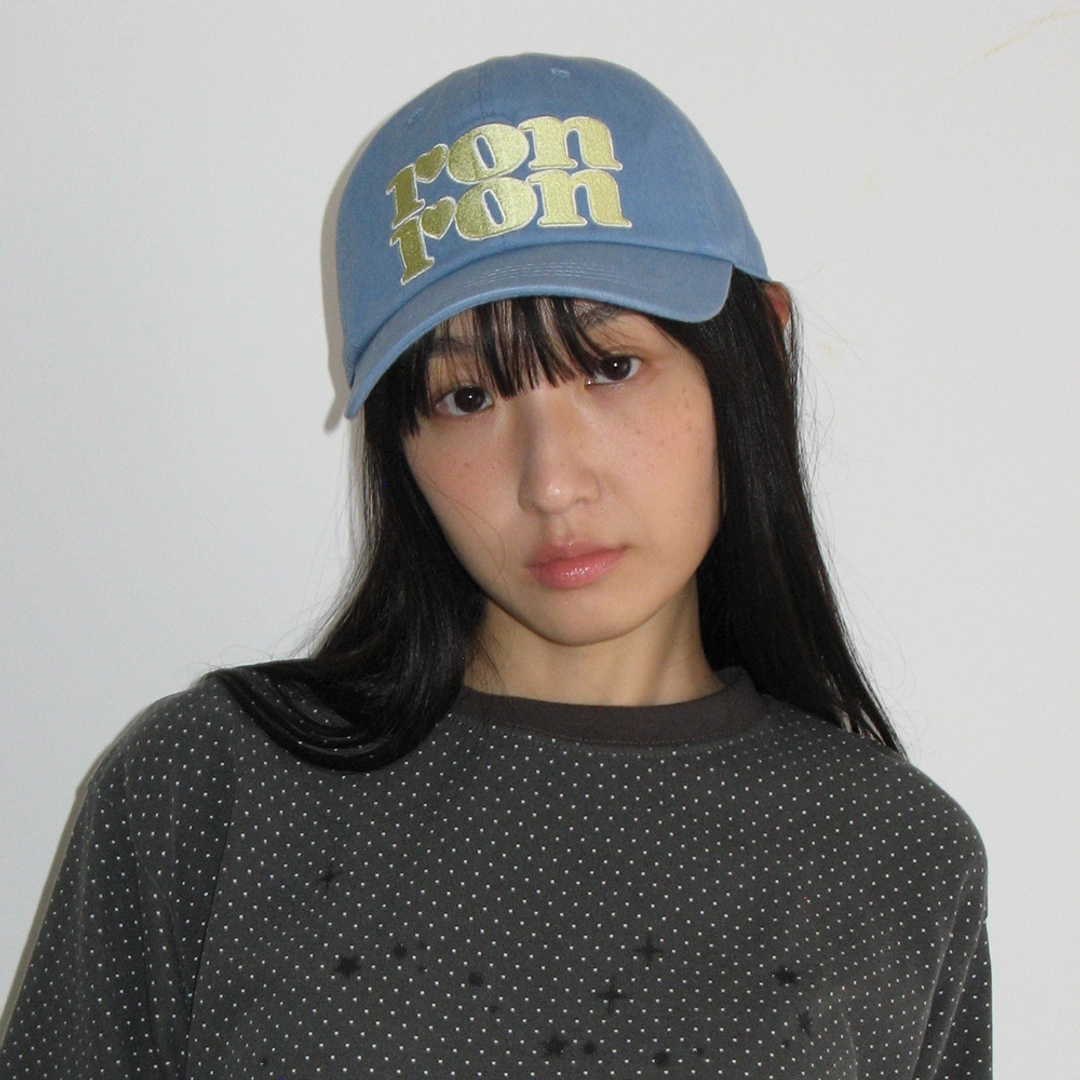 론론 LOGO BALL CAP SOFT BLUE 상품 이미지 2