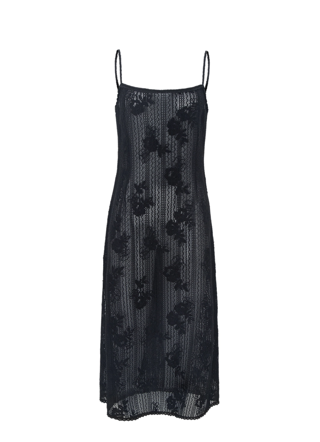 루시르주 Wildeflower Lace Sleeveless One-piece (black) 상품 이미지 3