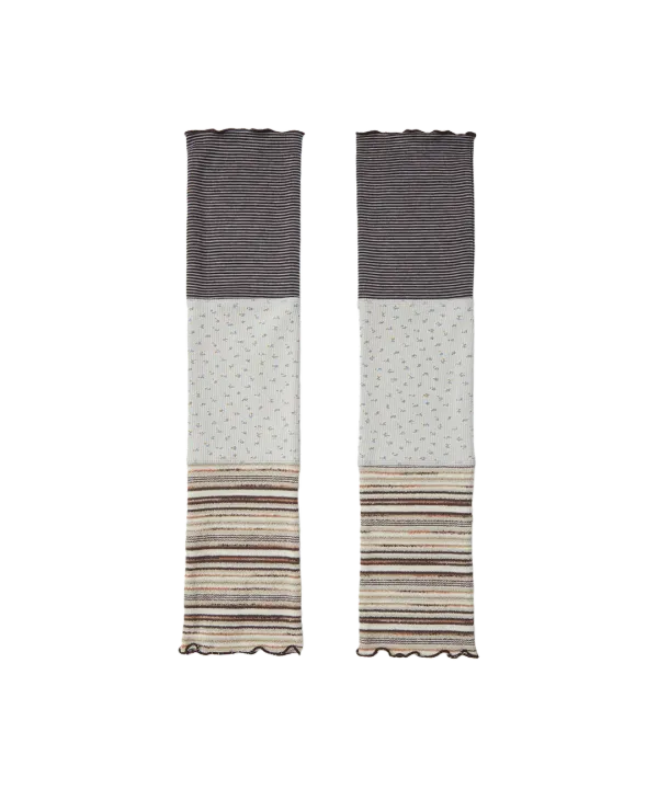 PATCHWORK LEG WARMER [GREY]