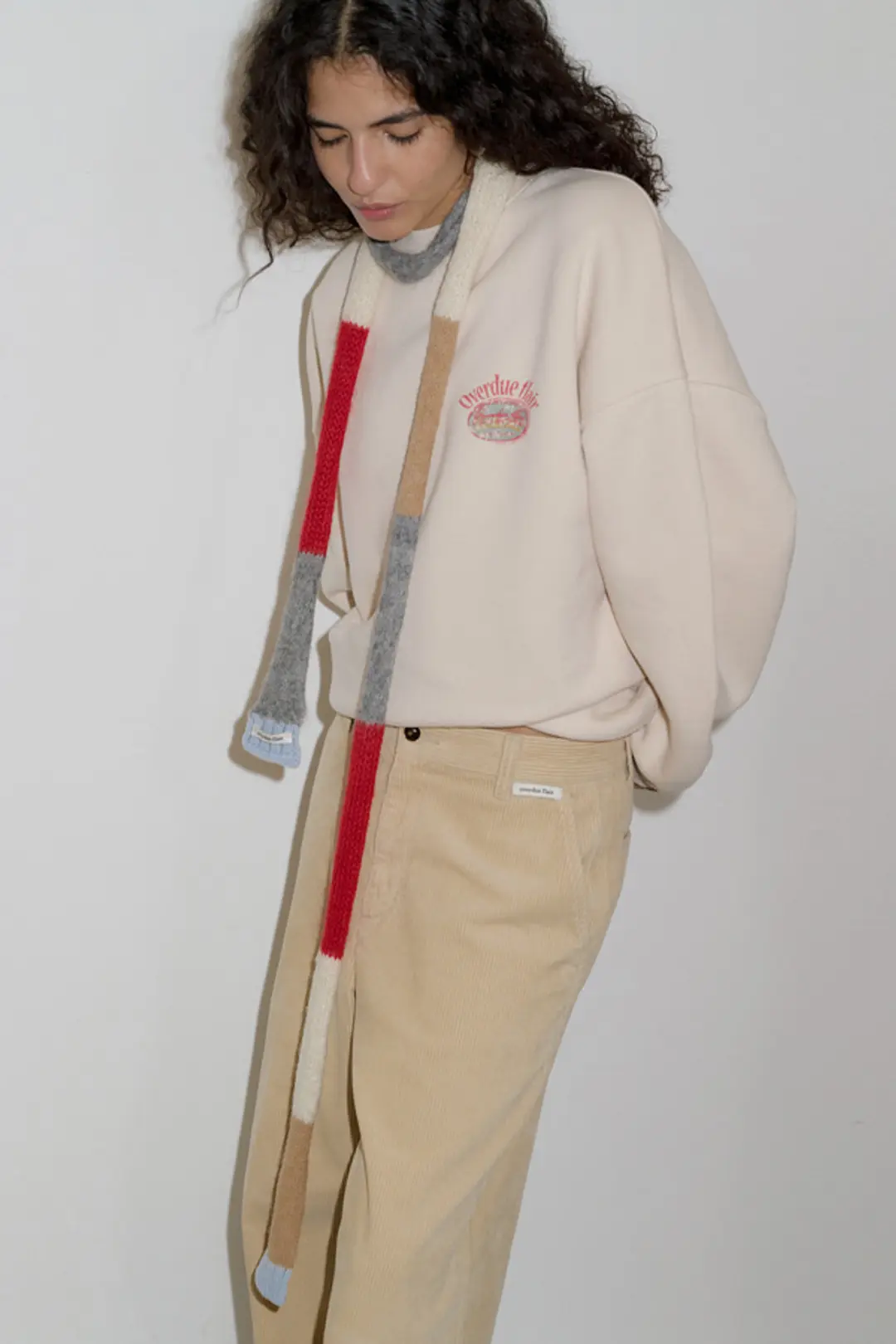오버듀플레어 COLOR MIX MUFFLER_RED 상품 이미지 2