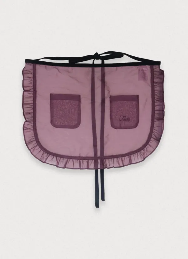 ODETTE SHIMMER APRON - PURPLE