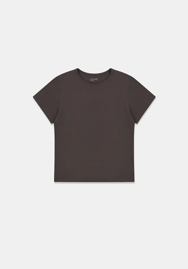 [1차 리오더] Regular span tee (Brown)