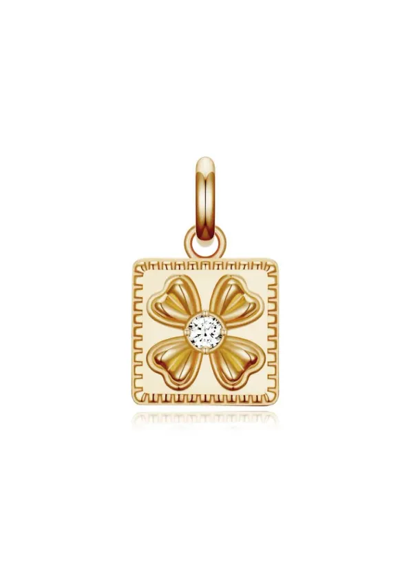 Square Clover Charm
