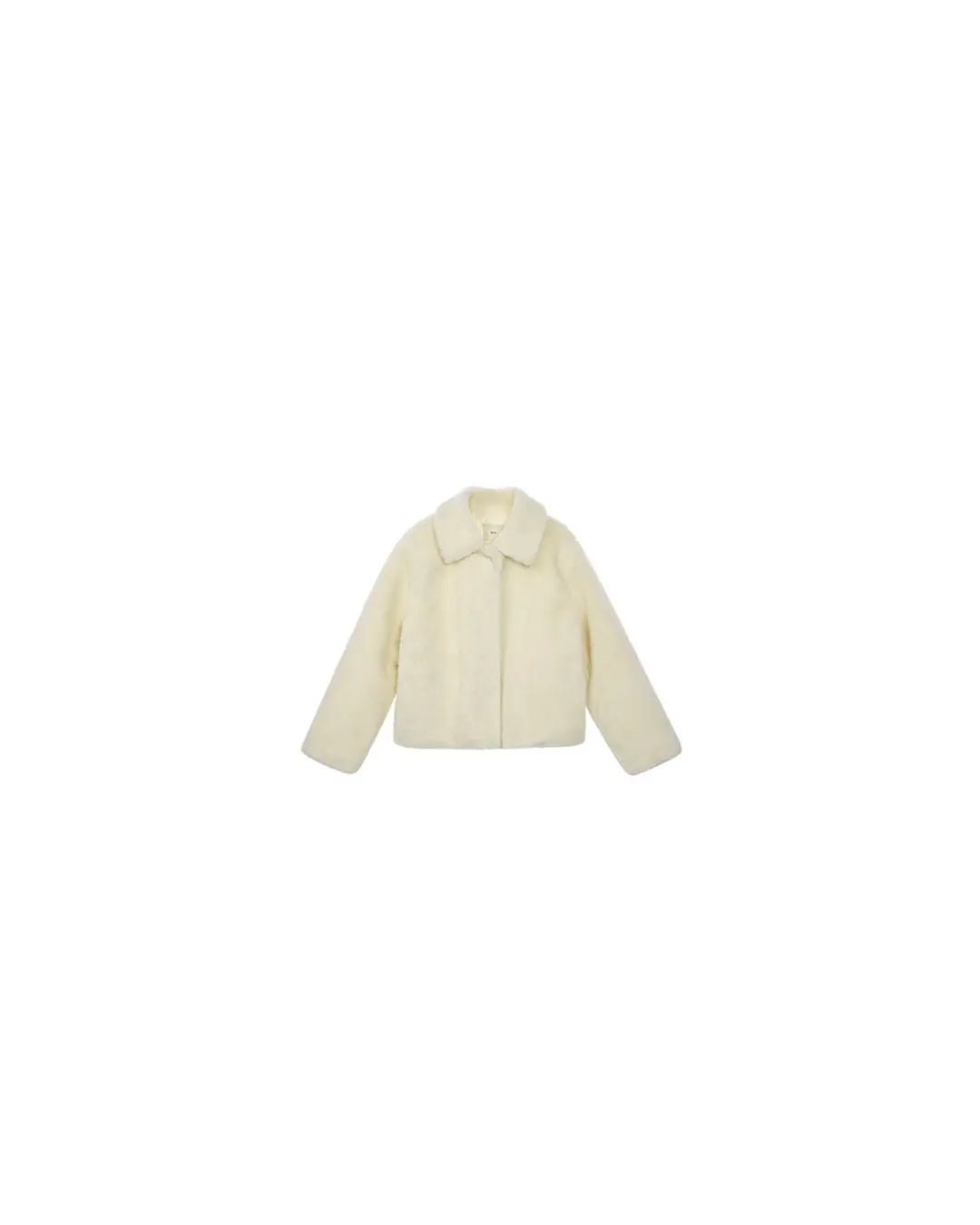 쏘이르 WOOL FUR SHORT JACKET - IVORY 상품 이미지 3