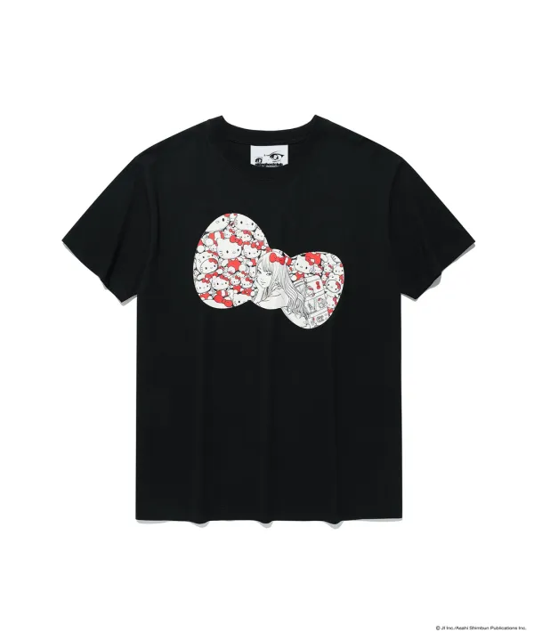 [9/30 pre-order]js tomie hello kitty ribbon tee[black]