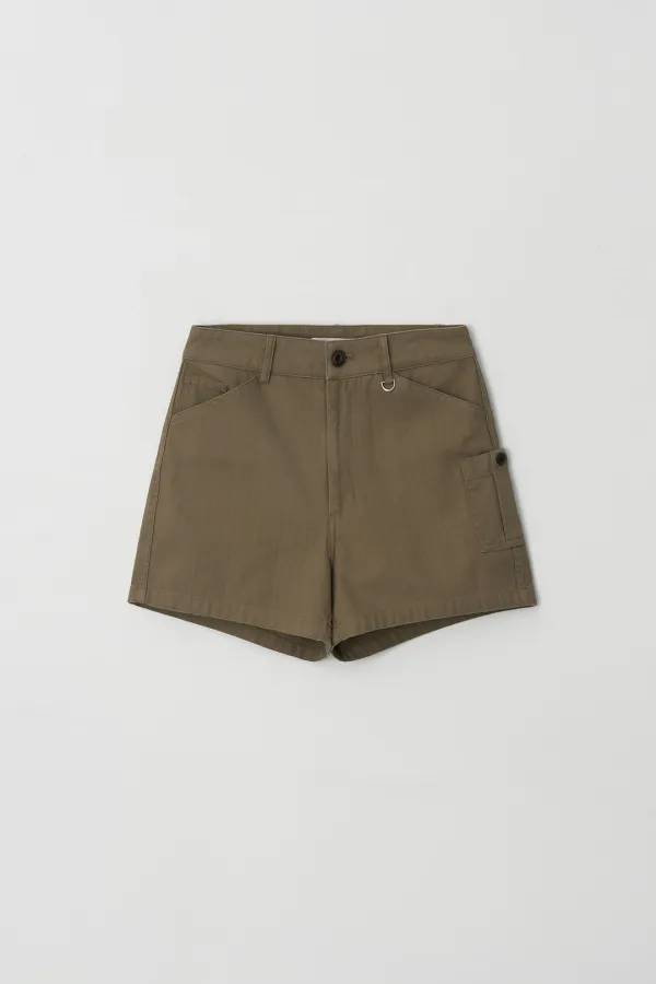 Herringbone Cargo Shorts
