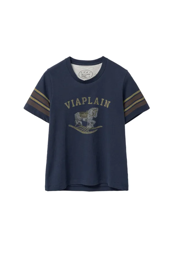 Via Ponny T-shirt (Navy)